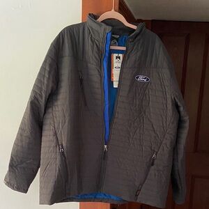 Ford Men's Charcoal and Blue Jacket